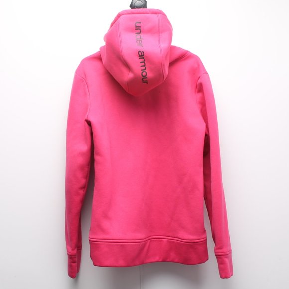 Under Armour Pink Hoody Kangaroo Pocket Size YSM/JP - Picture 3 of 12